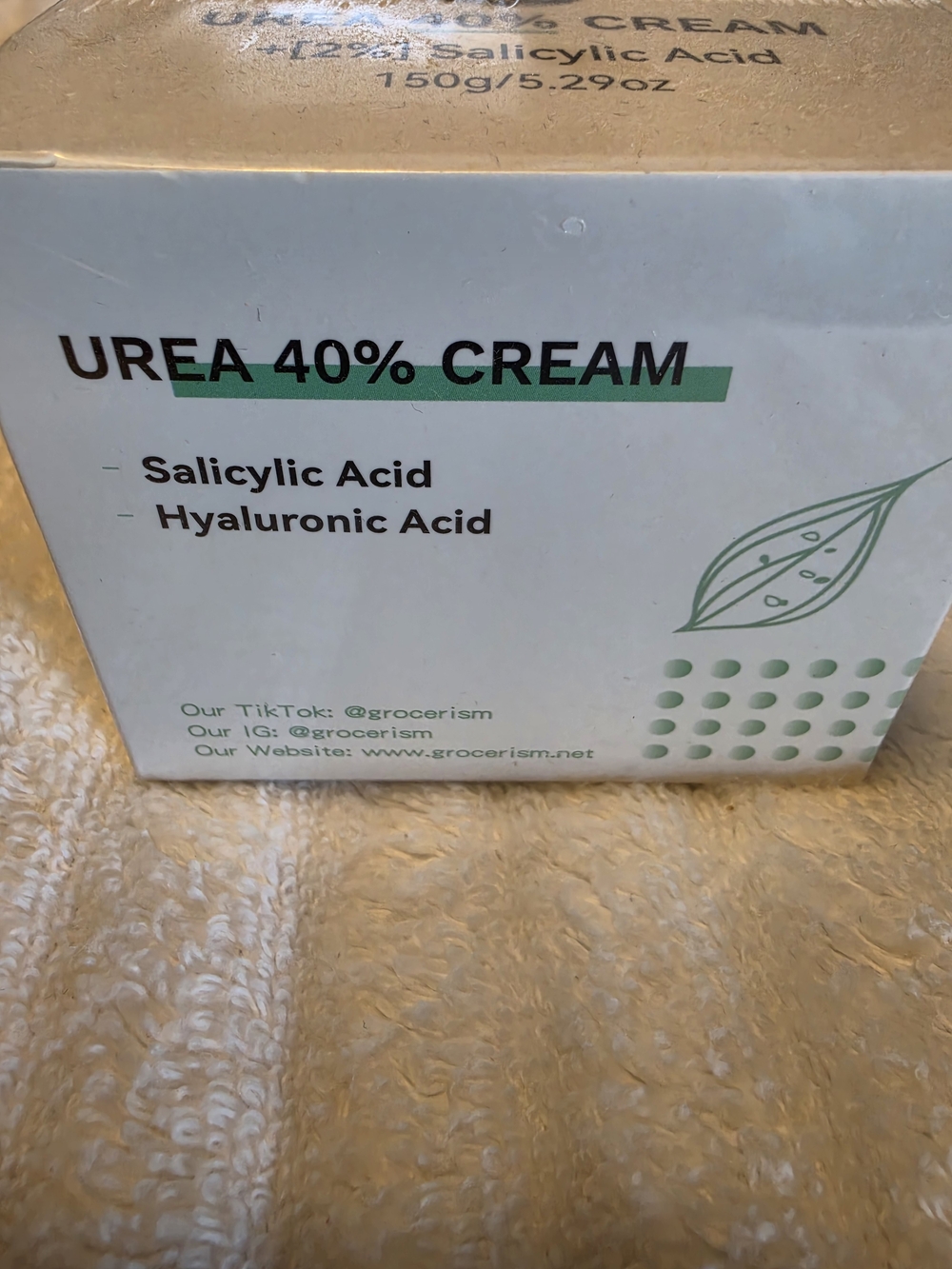 Urea 40% Cream with Salicylic & Hyaluronic Acid – – White/Green